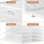 Marbrasse 5 Tier Desktop Literature Organizer, Mesh Paper Organizer Desk - Image 4