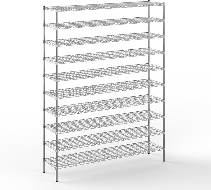 Regal Altair 18" Deep x 72" Wide x 96" Height Wire Shelving Kit | 10-Tier | NSF by Regal+Altair
