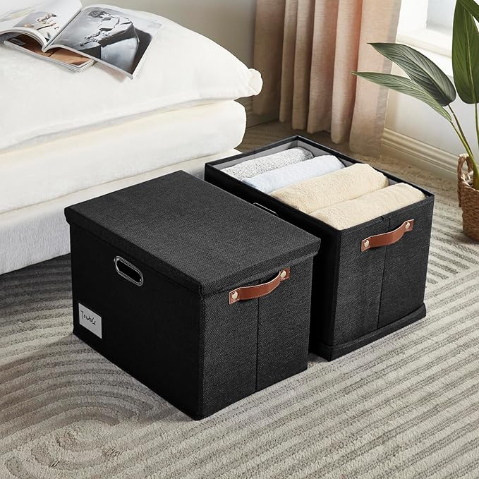 Roobyl 17" Large Collapsible Storage Bins - Image 2