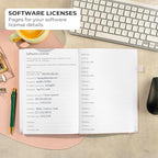 Clever Fox Password Book with alphabetical tabs. Internet Address Organizer - Image 6
