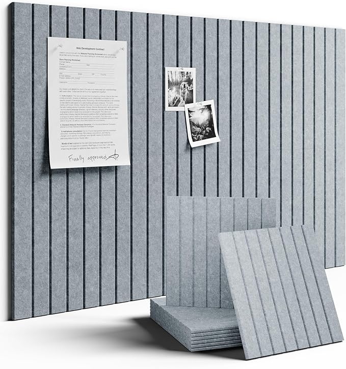 Large Felt Bulletin Board 36"x24" Cork Board Alternative by FLUXYNARA