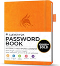 Clever Fox Password Book with alphabetical tabs. Internet Address Organizer by CleverFox