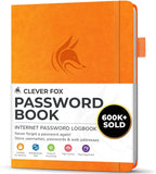 Clever Fox Password Book with alphabetical tabs. Internet Address Organizer by CleverFox