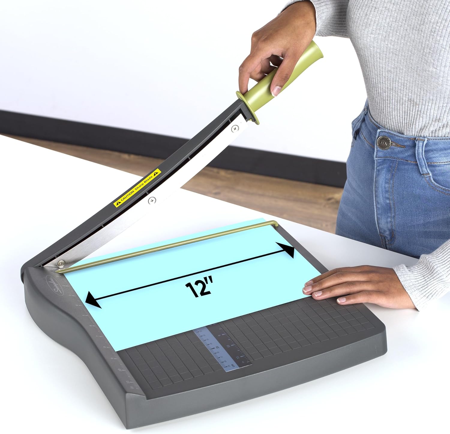 Swingline Paper Cutter, Guillotine Trimmer, 12" Cut Length, 10 Sheet Capacity, ClassicCut Lite (9312)