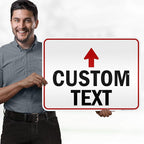 Custom Arrow Directional Sign, 18x24 Inches, 3M EGP Reflective, Rust Free .080 - Image 2
