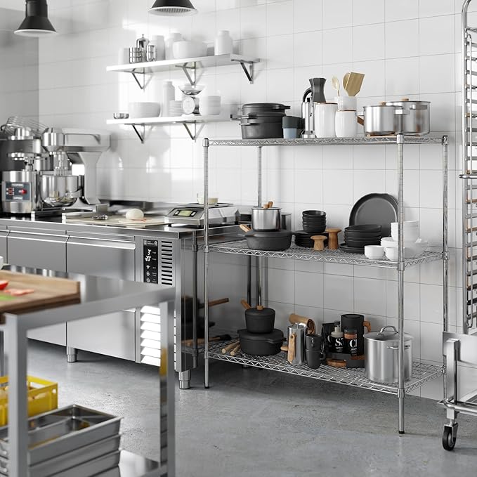 Regal Altair 21" Deep x 48" Wide x 54" Height Wire Shelving Kit | 3-Tier | NSF - Image 6