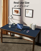 YSAGi Leather Desk Protector, Office Mat, Large Mouse Mat, Non-Slip PU Leather - Image 3