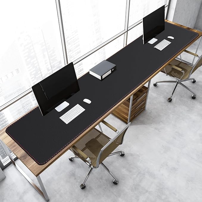 ZORESYN Desk Pad 74.8x19.7inch, Large Mouse pad Desk Mat, Waterproof PU Leather - Image 4