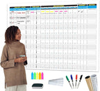 Large Project Management Vision Board, Laminated Wall Planner by XUHANWEN