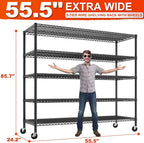 REIBII 85.7" H Storage Shelves 2998LBS Metal Shelving Unit - Image 3