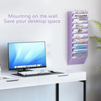 EasyPAG 10 Pocket Mesh Wall File Organizer, Hanging Paper Folder Holder - Image 2