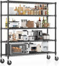 Homdox 5 Tier Heavy Duty Metal Wire Shelving