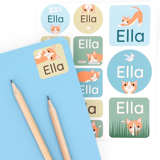 Large Name Labels for Kids by Teddylabels