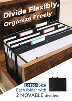 SortRax Plastic High Capacity Hanging File Folders, Letter Size, Heavy Duty - Image 3
