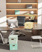 2 Pack File Storage Organizer, Portable File Box - Image 6