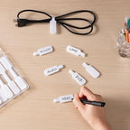 Trilancer Reusable Cable Cord Wire Labels, Hook&Loop Closure, - Image 2