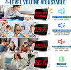 Kitchen Digital RED Timer, Count Down Up, Rechargeable, Vibration Mode - Image 5