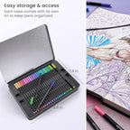 ARTEZA Inkonic Fineliners Pens, 0.4 mm Fine Tip Markers, Water-Based Art Pens - Image 6