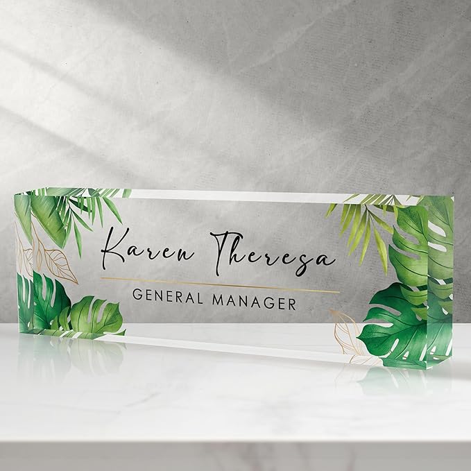 Custom Office Name Plate, Personalized Gifts by Unknown