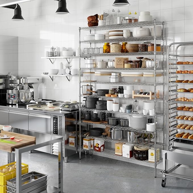 Regal Altair 14" Deep x 60" Wide x 96" Height Wire Shelving Kit | 10-Tier | NSF - Image 7