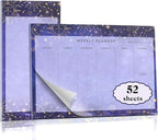 Undated Weekly Planner Notepad 10x7 To Do List Note Pad 52 Weekly Desk Planner by Yoment-Enjoyyourmoment