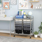 Giantex 12 Drawer Rolling Storage Cart Tools Scrapbook Paper Office School - Image 2