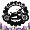 Custom Dirt Bike Metal Signs Personalized Motorcycle Name Sign Custom Garage by HengMeiZiK