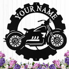 Custom Dirt Bike Metal Signs Personalized Motorcycle Name Sign Custom Garage by HengMeiZiK