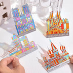 4pcs Metal Bookmarks with Transparent Design, Cute Book Marks by VYRANA