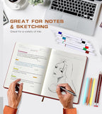 Biuwory Lined Journal Notebook for Women Men, 256 Pages B5 Large Hardcover - Image 5
