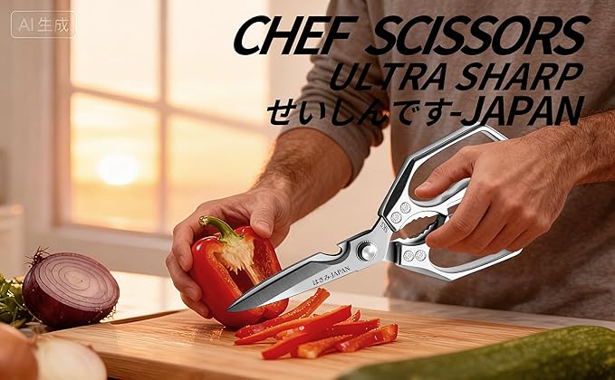 Kitchen Scissors Silver - Image 4
