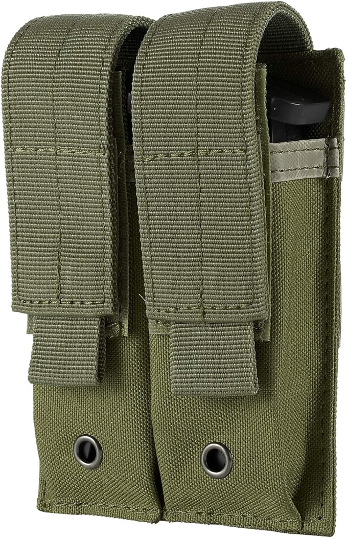 Tactical Single/Double Pistol Mag Pouch Outdoor Molle Open-Top Magazine Pouch by FRTKK