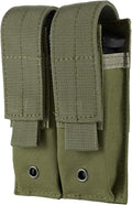 Tactical Single/Double Pistol Mag Pouch Outdoor Molle Open-Top Magazine Pouch by FRTKK