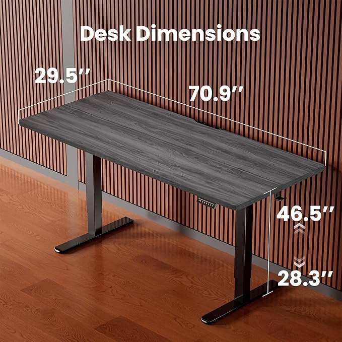 ErGear Electric 71 x 30 inch Standing Desk Workstation, Large Sit Stand up Desk - Image 3