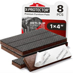 X-PROTECTOR Non-Slip Furniture Pads 8 PCS 1” x 4” by X-Protector