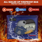 ROLOWAY Fireproof Document Bag, 6400℉ Fireproof Money Bag - Image 3