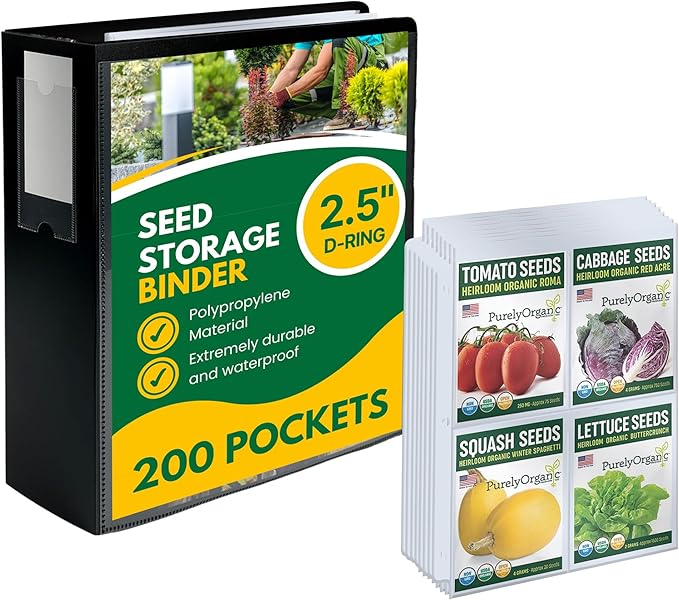 Performore Heavy-Duty Seed Storage Kit by RingBinder