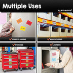 Attractivia Dry Erase Magnetic Labels 3.7 x 2.8 in, Solid Colors, Medium Dry - Image 4