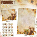 TaoBary 160 Pcs Stationery Paper Set 50 Double Sided Stationery Papers - Image 2