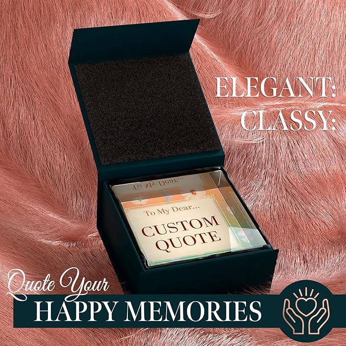 Personalized Gifts, Custom Quote Block Letter Board, Crystal-Clear Acrylic - Image 2