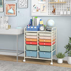 Giantex 12 Drawer Rolling Storage Cart Tools Scrapbook Paper Office School - Image 2