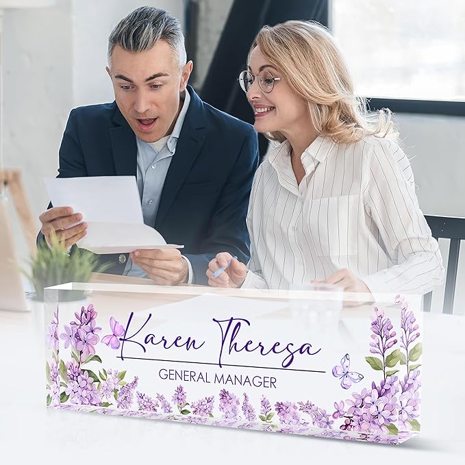Custom Office Name Plate for Desk, Desk Name Plate Personalized, Personalized - Image 5