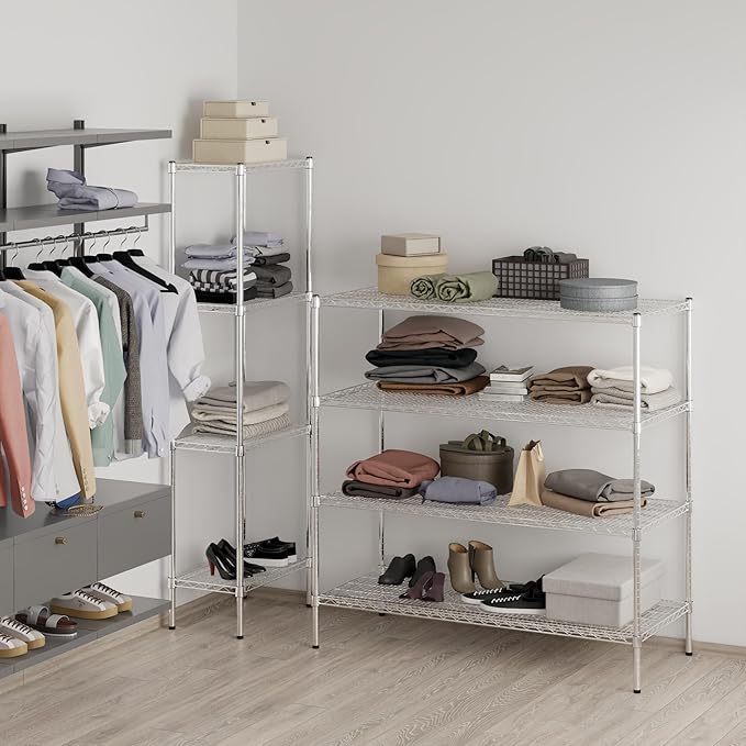 Regal Altair 24" Deep x 54" Wide x 54" Height Wire Shelving Kit | 4-Tier | NSF - Image 7