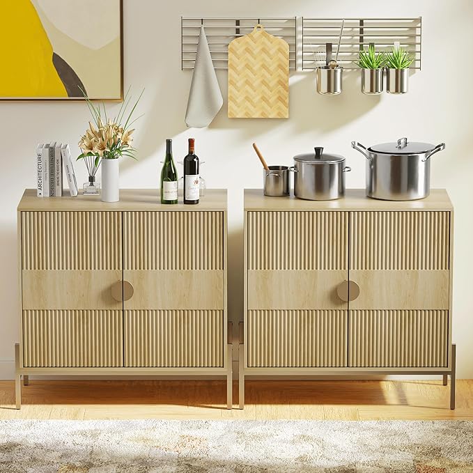 HOCAT 30.7" Accent Cabinet, Modern Buffet Cabinet - Image 7