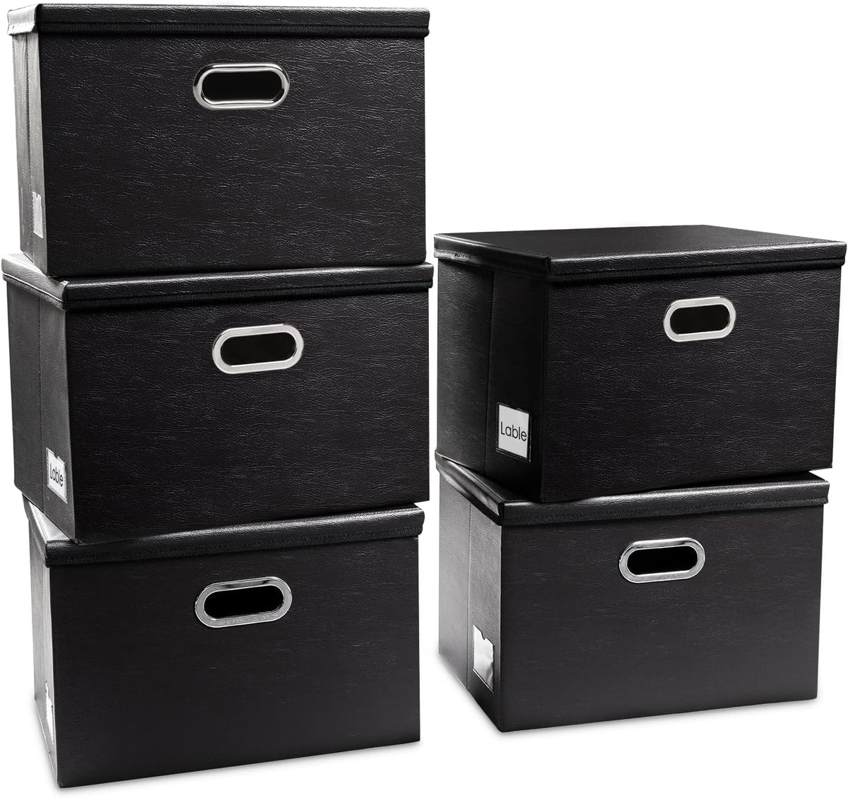 PRANDOM Large Stackable Storage Boxes