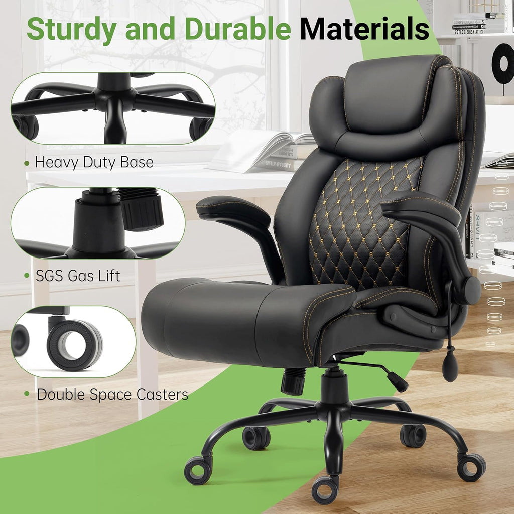 office chair, big and tall executive chair with, front angle view