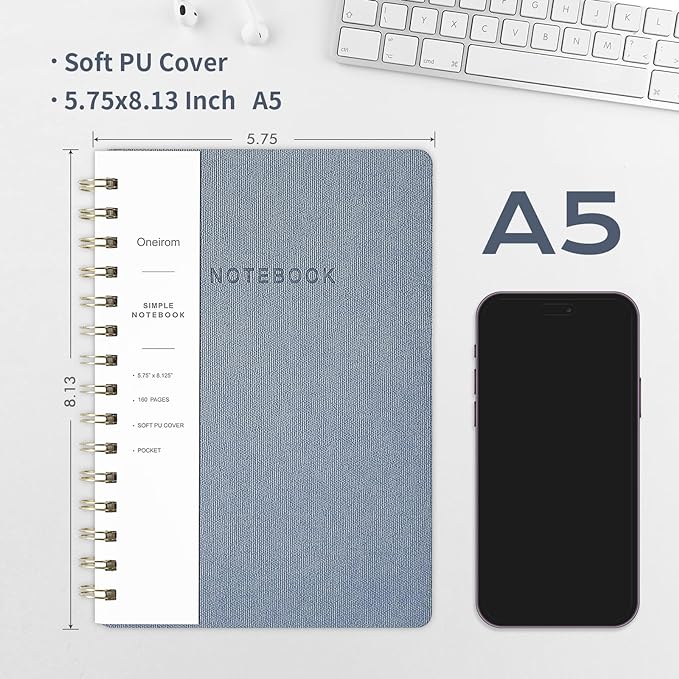 Spiral Notebook-5.75" x 8.125" College Ruled Journal - Image 2