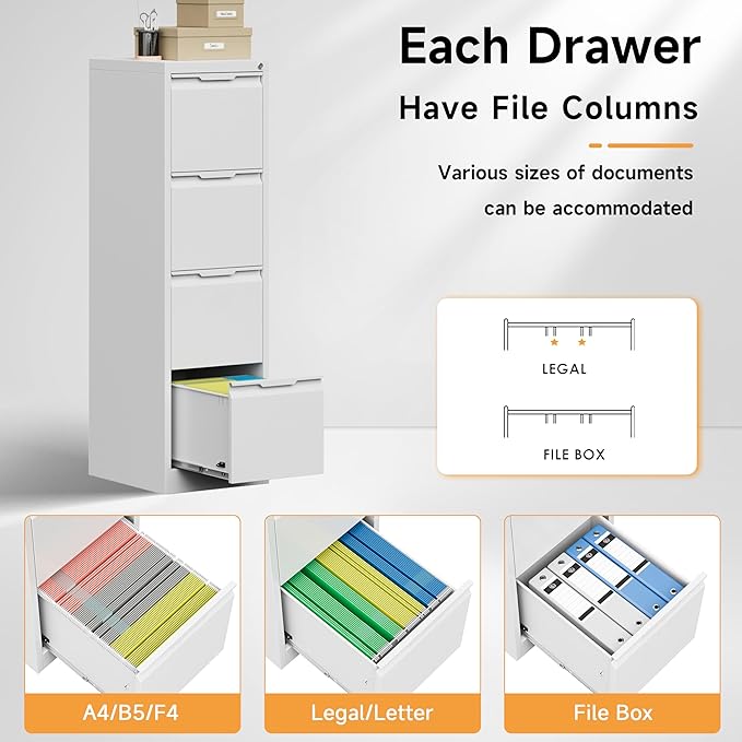 Bestoo 4-Drawer File Cabinet - Image 8