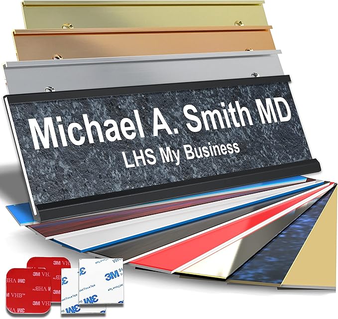 Personalized Name Plate with Choice of Mounting by LHS+My+Business