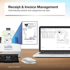 Epson RapidReceipt RR-600W Wireless Desktop Color 2-Sided Receipt & Document - Image 3